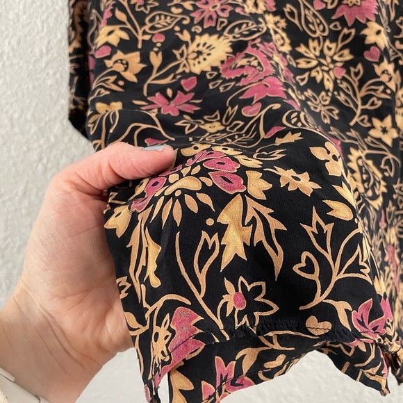 Vintage Silk Floral Boxy Blouse - Picture 7 of 12
